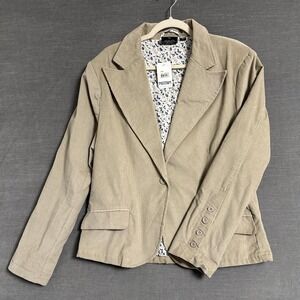 Steve Barry's Blazer XXL Beige Tan Corduroy Blazer Casual Western Plus Jacket